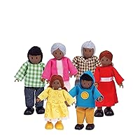 Hape African American Wooden Doll House Family, Small