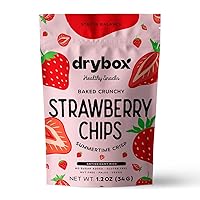 Drybox Healthy Chips Variety Pack Apple, Strawberry, Persimmon, Pear No Sugar Added Unsweetened Non GMO, No Pesticides Sustainably Harvested | Healthy Snacks 1.2 oz per pack, 4 Pack