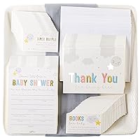 Kate Aspen Twinkle Invitation & Thank You Card Bundle (Set of 25) Little Peanut, One Size, Block Box Decoration,28571NA