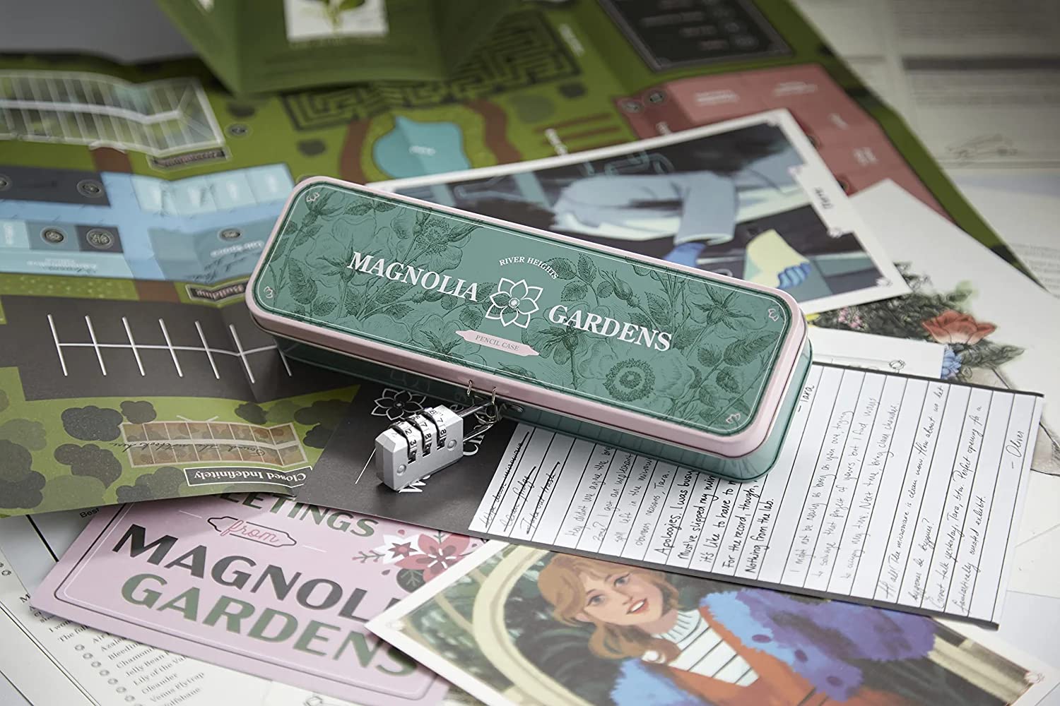 Hunt A Killer Mystery at Magnolia Gardens - Solve a Nancy Drew Mystery - for Family Game Night with Documents & Puzzles - Murder Mystery Game for Adults & Kids - Solve Crimes at Date Night - Ages 14+