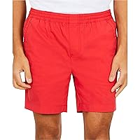 Nautica Mens Stretch Casual Chino Shorts, Red, X-Small