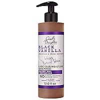 Black Vanilla Moisture Sulfate Free Shampoo for Curly, Wavy or Natural Hair, Moisturizing Hair Care for Dry, Damaged Hair, 12 Fl Oz