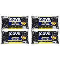 Goya Black Beans Dry 14oz (Pack of 4)