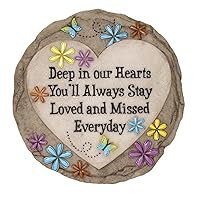 Spoontiques - Garden Décor - If Love Could Have Saved You Stepping Stone - Decorative Stone for Garden