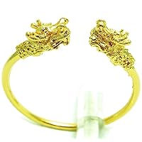 Dragon Thai Gold From Thailand 22k 23k 24k Thai Baht Yellow Gold Gp Gold Plated Jewelry Bangle Bracelet Weight 49 Gram
