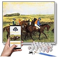 Paint by Numbers Kits for Adults and Kids The Racecourse Painting by Edgar Degas DIY Painting Paint by Numbers Kits On Canvas