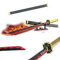 HI-REEKE Cosplay Anime Tsugikuni Yoriichi Sword Building Block Models Kit for Demon Slayer Swords Anime Samurai Katana Toy for Adult -606PCS