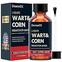 Wart Remover for Flat Warts, Common Warts and Plantar, Fast Acting Wart Remover Liquid, Safe and Effective for External Use on The Skin