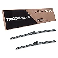 TRICO Diamond™ (25-2420) 24 Inch & 20 inch pack of 2 High Performance Automotive Replacement Windshield Wiper Blades For My Car Super Premium All Weather Beam Blade for Select Vehicle Models