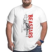 Big Tall Shirt Mens Summer Casual Crew Neck T Shirts Plus Size Breathable Tees