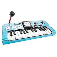 Little Tikes My Real Jam Keyboard with Microphone, Musical Instrument with 4 Play Modes, Play Any Song with Bluetooth, Gift for Kids, Toys for Boys and Girls Ages 3 4 5+ Year Old, Multicolor