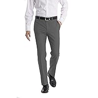 Calvin Klein Men's Modern Fit Dress Pant, Medium Grey, 34W x 32L