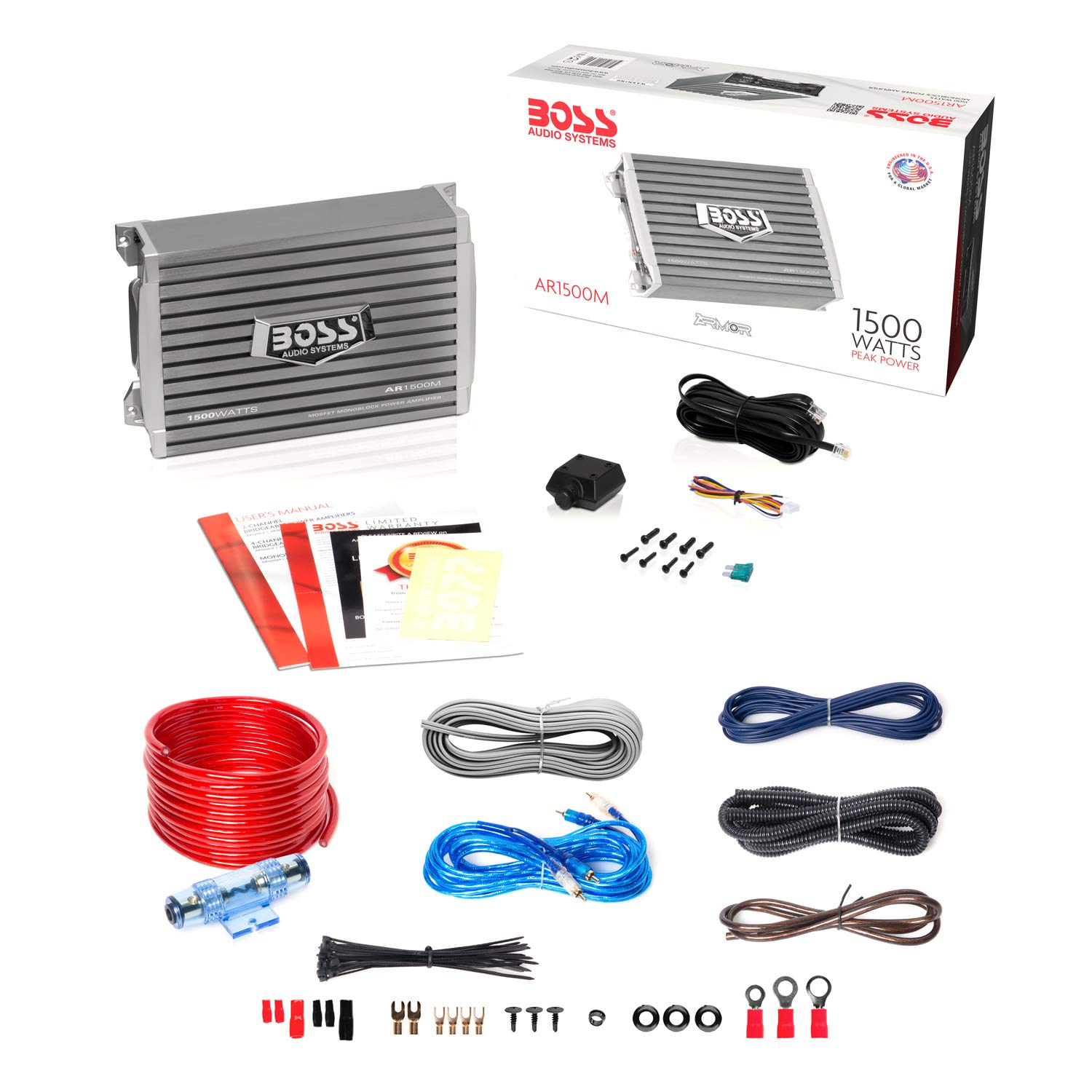 Mua BOSS Audio Systems AR1500MK Car Amplifier and Gauge Wiring Kit 1500  Watts Max Power, 2/4 Ohm Stable, Class AB, Monoblock, Mosfet Power Supply, Remote  Subwoofer Control trên Amazon Mỹ chính hãng 2023 Giaonhan247