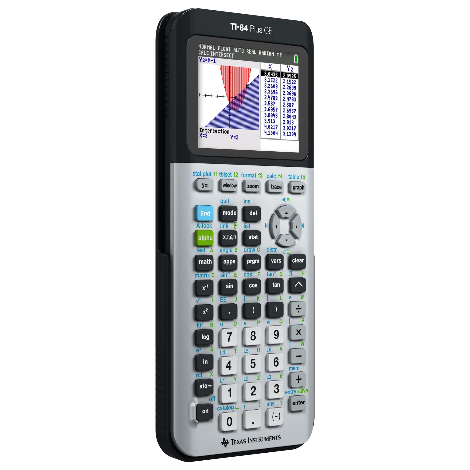 Texas Instruments TI-84 Plus CE Color Graphing Calculator, Galaxy Gray (Metallic)