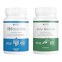 JLM NUTRITIONALS IBSolution and Joint Solution Bundle - All-Natural Supplement to Support Digestive Health, Gas, Bloating, Diarrhea and Constipation, Join Support Supplement - 60 Capsules, 2-Pack