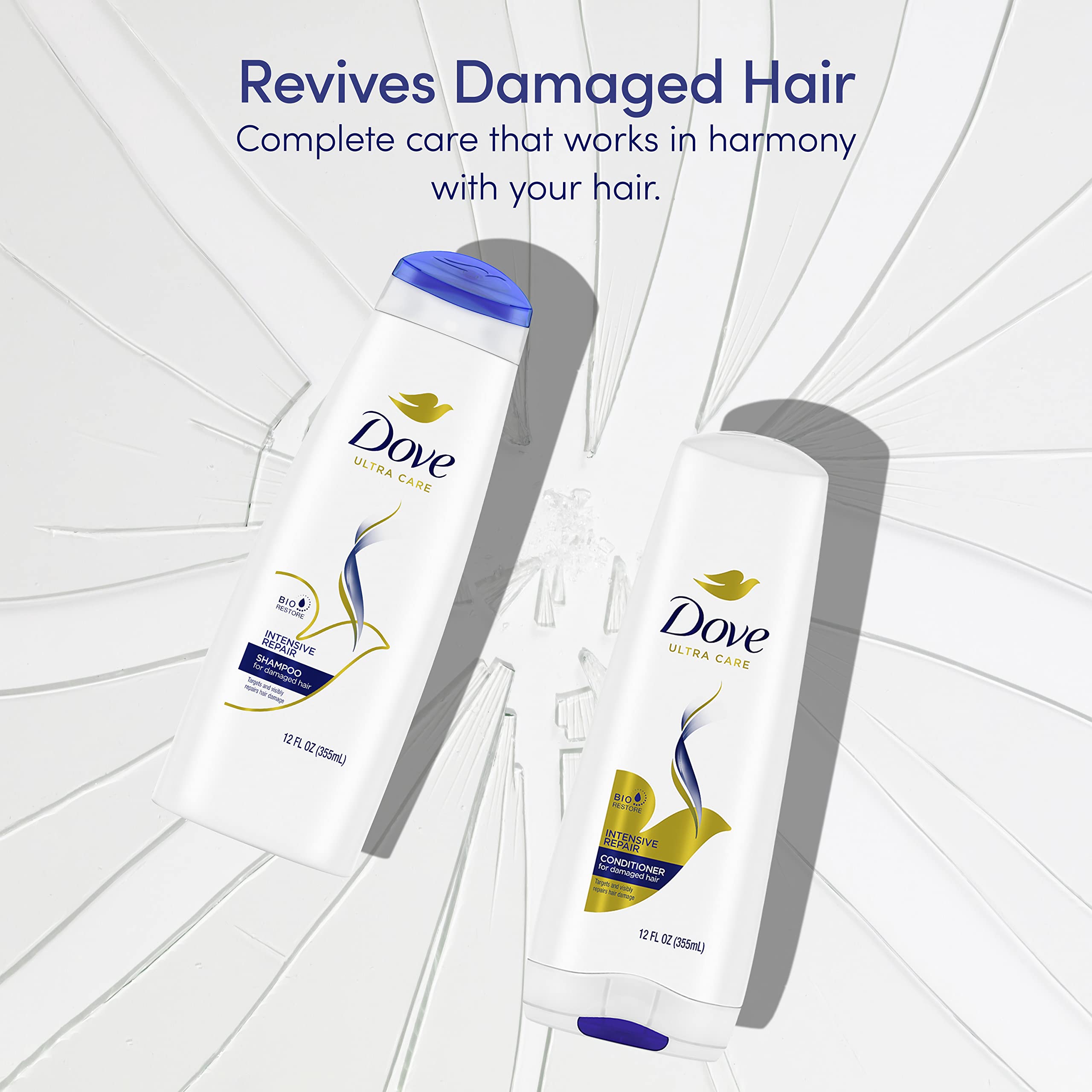 Dove Ultra Care Conditioner Intensive Repair for Damaged Hair Conditioner with Bio-Restore Complex 12 oz