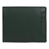 Highlark® Genuine Leather Wallet for Men | Ultra Slim & Compact Wallet | Handcrafted | RFID Blocking | Wallet with 6 Card Slots | 2 ID Slots, Green DC, Free size, Classic