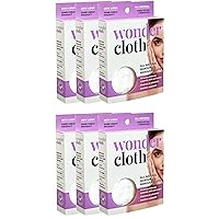 (Pack of 6) - All Natural Make-Up Remover Cloth, Removes Makeup Instantly with Just Water, Cleanses and Exfoliates, Machine Washable