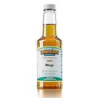 Hawaiian Shaved Ice Syrup Pint, Mango Flavor, Great For Slushies, Italian Soda, Popsicles, & More, No Refrigeration Needed, Contains No Nuts, Soy, Wheat, Dairy, Starch, Flour, or Egg Products