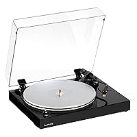 Fluance RT85N Turntable with Nagaoka MP-110 Cartridge, Acrylic Platter, Speed Control, and Vibration Isolation - Piano Black