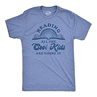 Mens Reading All The Cool Kids are Doing It Tshirt Funny Books Tee