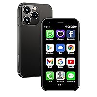 Hipipooo Mini Phone, 3G Dual SIM Unlocked Smartphone, 3-inch 1000mAh Android 8.1 Backup Smartphone, 2GB+16GB(XS15-Black)