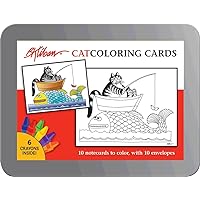 Cat Coloring Cards