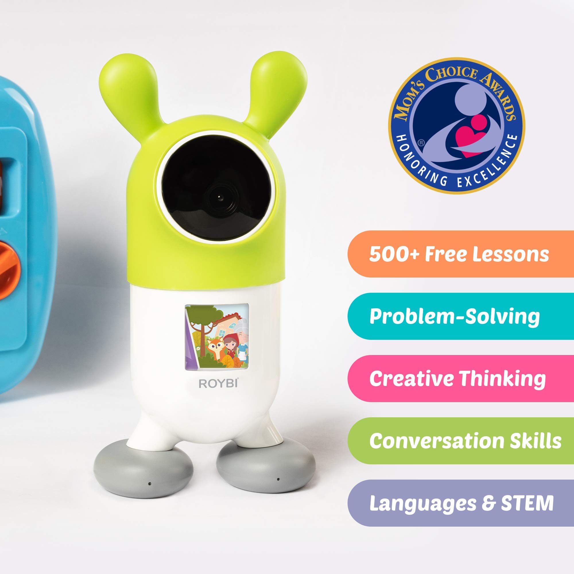 ROYBI Robot Smart Kids Educational Companion Toy for Preschool STEM Language Learning | Teaching English, Spanish, French, Chinese Over 1000 Interactive Activities & Stories