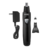 Groomsman Rechargeable Precision Trimmer for Hygienic Grooming with Rinsable, Interchangeable Heads for Eyebrows, Neckline, Nose, Ears, & Other Detailing - Model 3023284