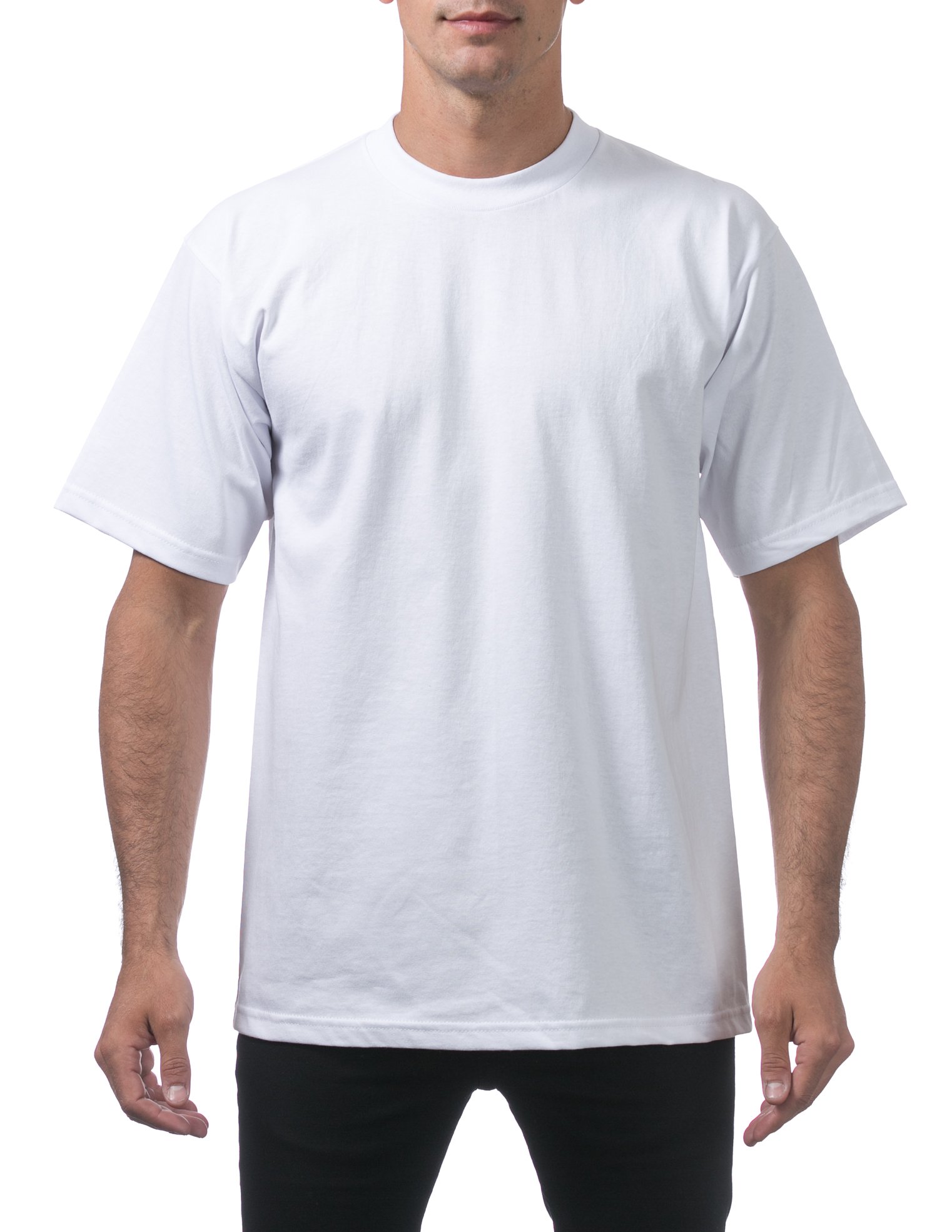 Pro Club Men's 12-Pack Heavyweight Cotton Short Sleeve Crew Neck T-Shirt