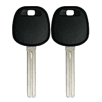 2X New Replacement Transponder Key Compatible with & Fit for Lexus Vehicles 4C Chip Long Blade - MPN TOY40BT4-01