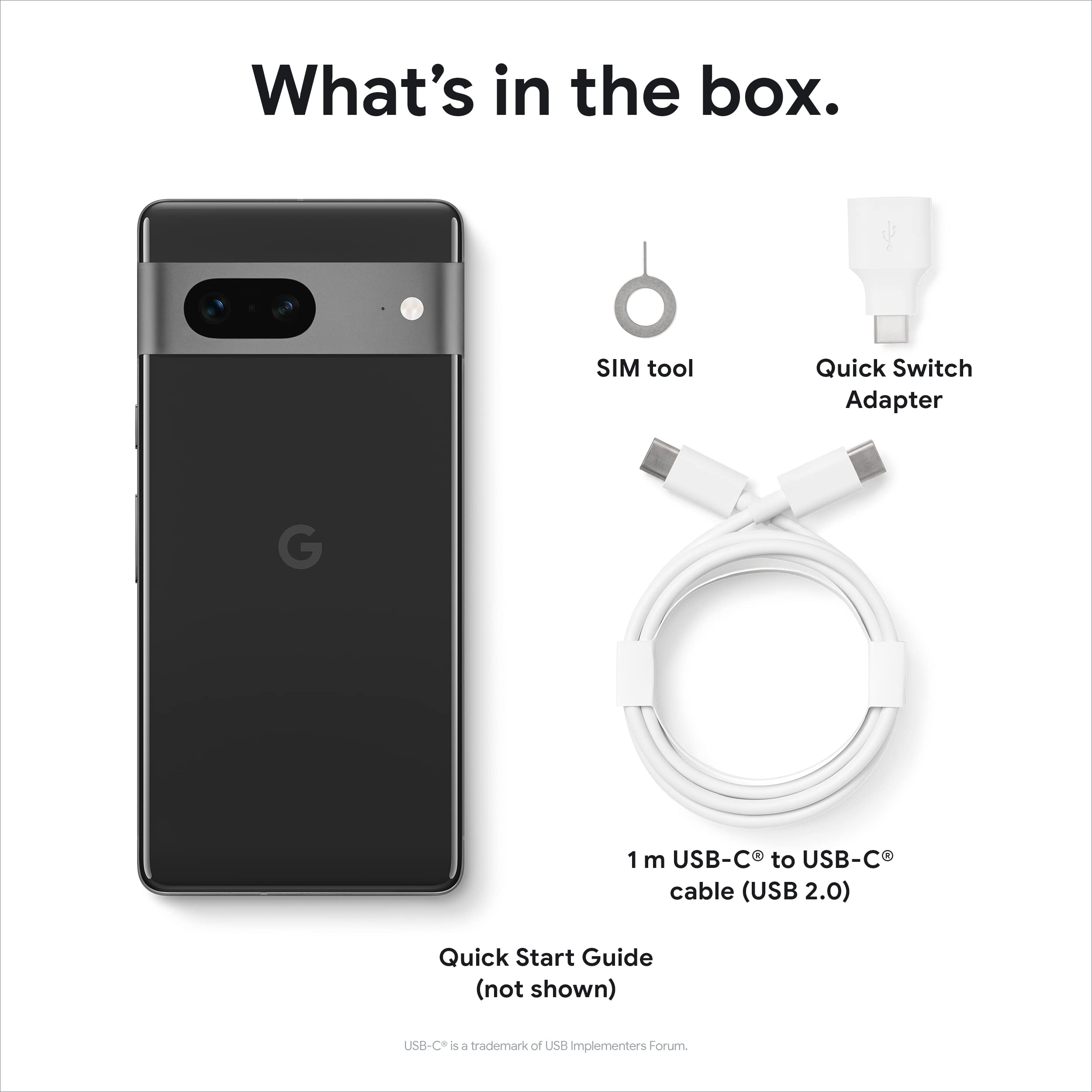 Google Pixel 7-5G Android Phone - Unlocked Smartphone with Wide Angle Lens and 24-Hour Battery - 256GB - Obsidian