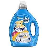 Snuggle SuperCare Laundry Fabric Softener Liquid, Lillies & Linen, 2X Concentrated Fabric Conditioner, 150 Loads