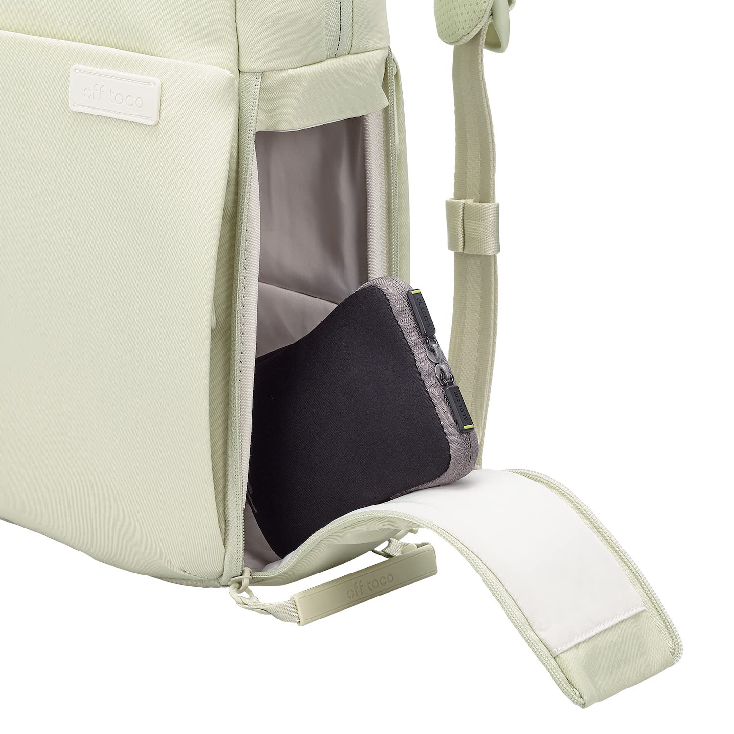 Elecom BM-OF04GN2 Off-toco Computer Case, 3-Way PC Backpack, Business & Casual, Green, Size M