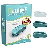 Aculief - Award Winning Natural Headache, Migraine, Tension Relief Wearable – Supporting Acupressure Relaxation, Stress Alleviation, tension relief and headache relief - 1 Pack (Small & Regular, Teal)