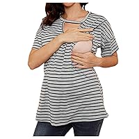 Long Sleeve Tee Shirts for Women Graphic Women Maternity Top O-Neck Home Pregnancy Clothes Women Causal Shirts