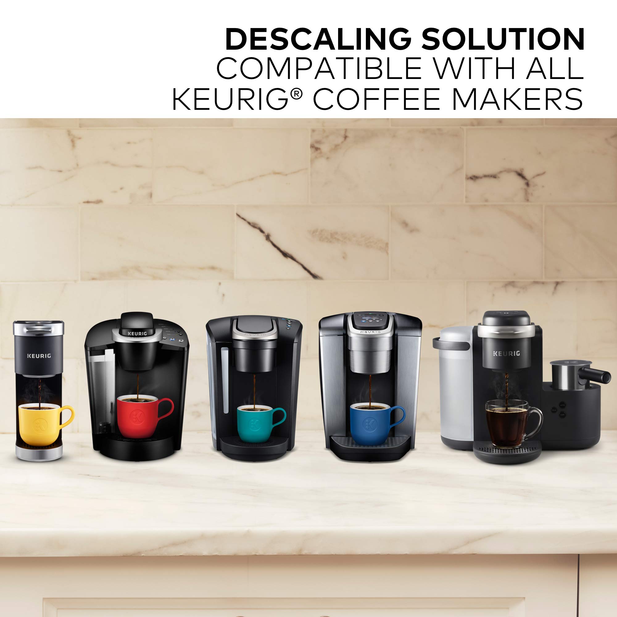 Keurig Care Kit Includes Descaling Solution & Water Filter Cartridges, Compatible Classic/1.0 & 2.0 K-Cup Pod Coffee Makers, 3 Count