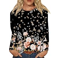 Womens Blouses Dressy Casual Fall Hippie Tshirts Shirts Long Sleeve Cute Tops Floral Tees Crewneck Sweatshirts