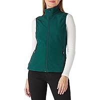 Outdoor Ventures Women's Lightweight Softshell Vest Windproof Fleece Lined Zip Up Sleeveless Jacket for Running Hiking Golf
