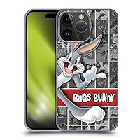Head Case Designs Officially Licensed Looney Tunes Tiles Bugs Bunny Hard Back Case Compatible with Apple iPhone 15 Pro Max