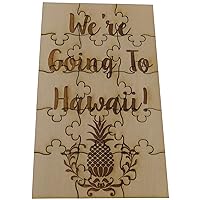 We're Going to Hawaii 15 Piece Basswood Jigsaw Puzzle, Surprise Vacation Reveal