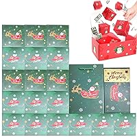 Surprise Gift Box Explosion Christmas, Creative Folding Bounce Boxes Set, Folding Bounce Surprise Gift Box, Exploding Gift Boxes for Holiday Seeroze Surprise Gift Box Set, Green, 10 PCS