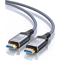 Highwings 4K60HZ 49 FT HDMI Cable Fiber Optic Long,Unidirectional 2.0 High-Speed HDMI Braided Cord Support HDR Video 4K 2160p 1080p 3D HDCP 2.2 ARC-Compatible with Ethernet Monitor PS4/3 Fire