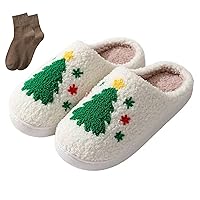 Happy Face Slippers for Women Men,Retro Soft Cozy Comfy Plush Lightweight House Slippers Slip-on Indoor Outdoor Slippers,Slip on Anti-Skid Sole