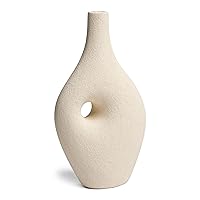 Silke Large Genie Decorative Modern Vase, Large, White