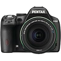 Pentax K-50 16MP Digital SLR Camera Kit with DA 18-135mm WR f3.5-5.6 Lens (Black)