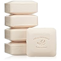 Pre de Provence Soap, Set Of 5, Coconut, 125 Gram Cello Wrap
