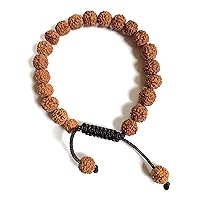 Tibetan Mala Rudraksha Wrist Mala/Bracelet for Meditation