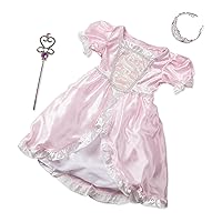 Melissa & Doug Princess Role Play Costume Set (3 pcs)- Pink Gown, Tiara, Wand