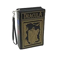 Book of Dracula Vinyl Handbag Novelty Clutch Purse Crossbody Bag